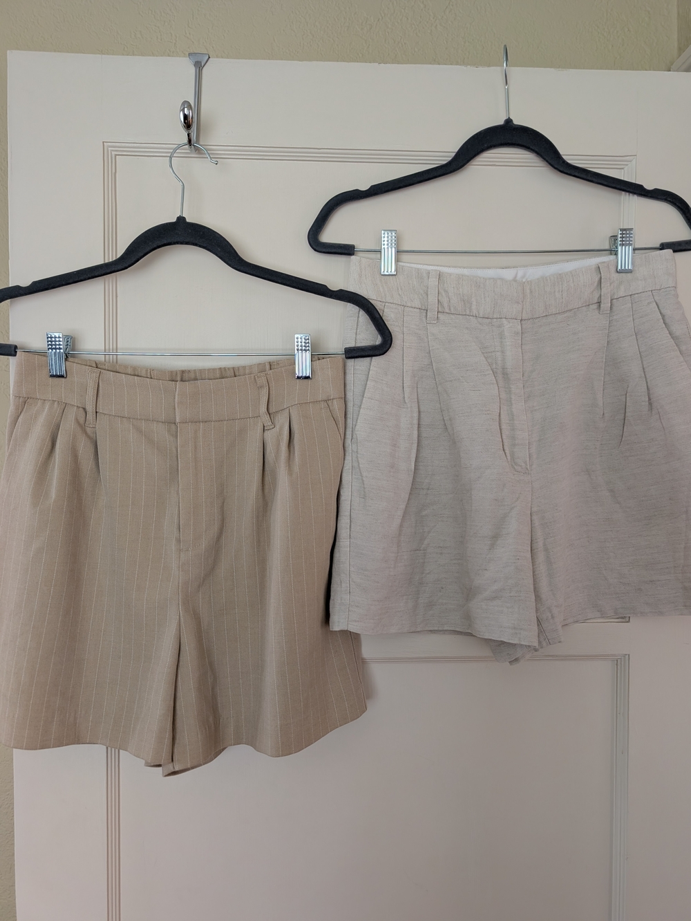 Wilfred Two-Pair Neutral Beige and Oatmeal Tailored Shorts